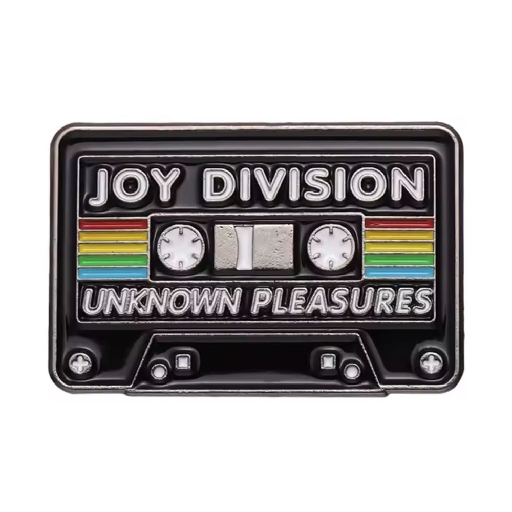 Joy Division 80s Music Tape Enamel Pin - Retro Punk Rock Brooch for Rocker Style